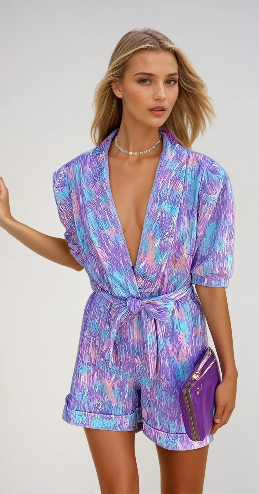 Women's Colorful Jumpsuit Elegant Fit Vibrant Soft Fabric 1