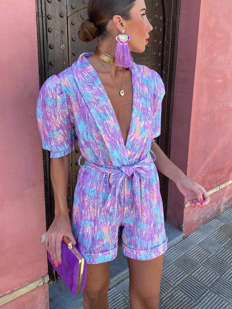 Women's Colorful Jumpsuit Elegant Fit Vibrant Soft Fabric 4