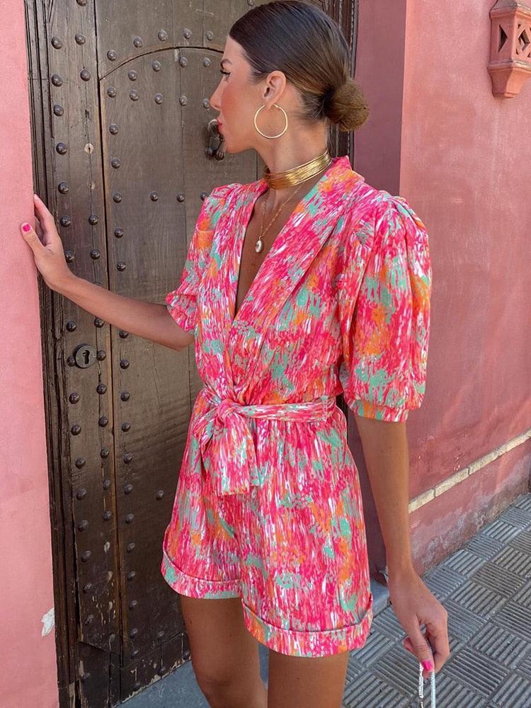 Women's Colorful Jumpsuit Elegant Fit Vibrant Soft Fabric 5