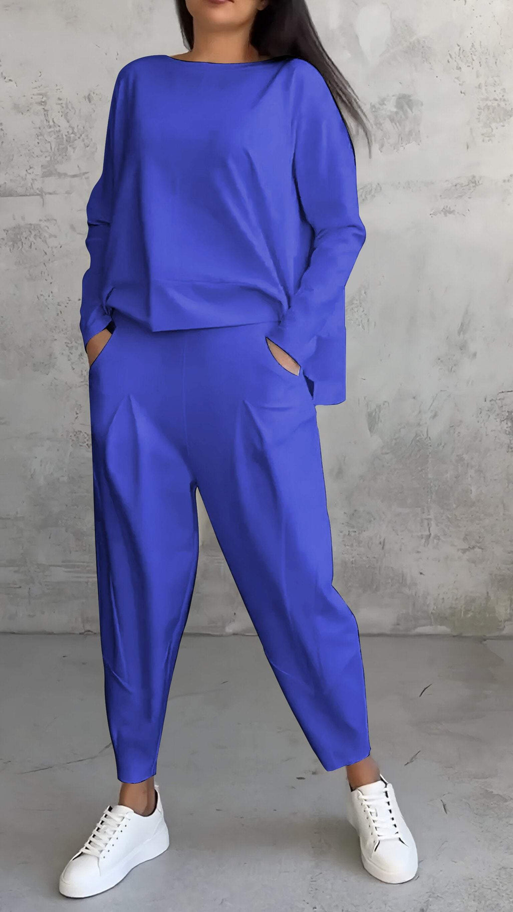 Women's Long Sleeve Jumpsuit Round Neck Soft Fabric Chic Design Sizes S to 5XL 8